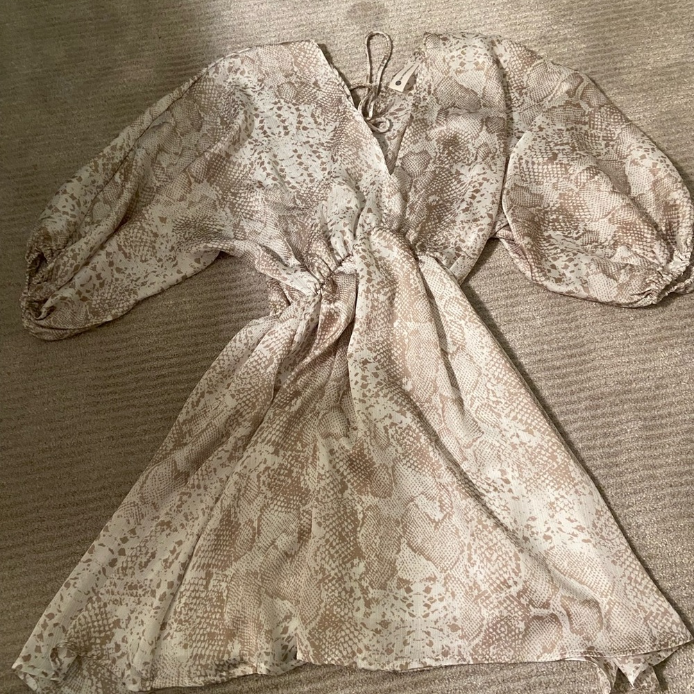 snakeskin dress